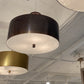 arteriors tarbell heritage brass pendant flush mount showroom