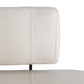arteriors tuck bench ivory leather detail