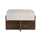 arteriors tuck bench ivory leather