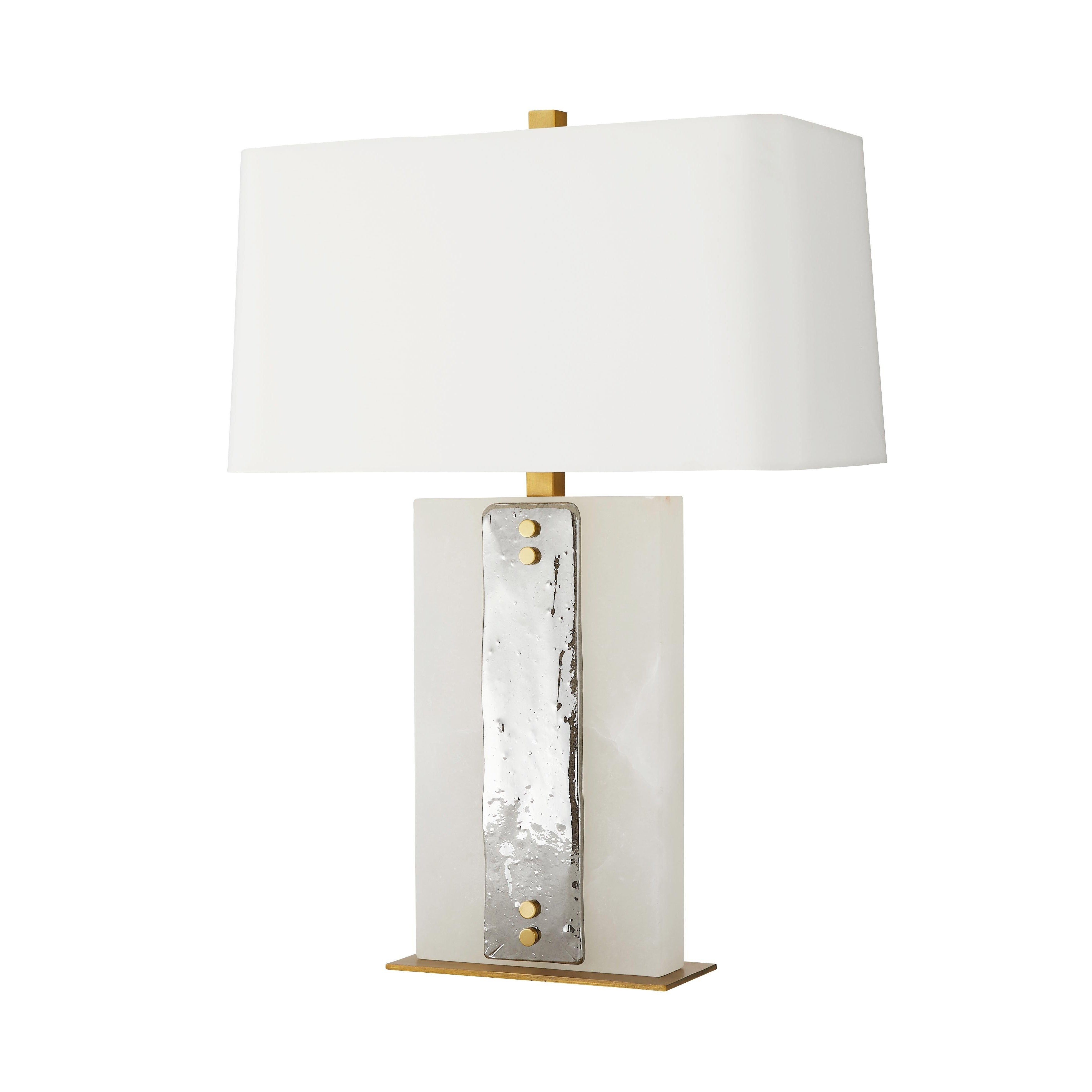 Arteriors Home Uriah Table Lamp Smoke Luster and White Alabaster ...