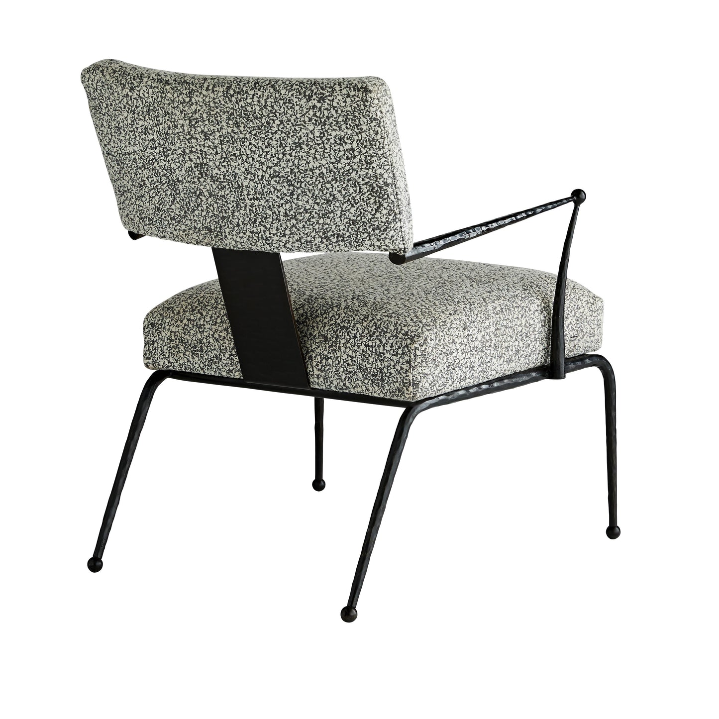 arteriors wallace chair pitch texture back