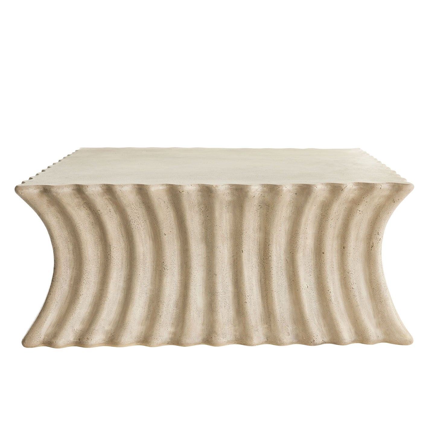 arteriors wave cocktail table front
