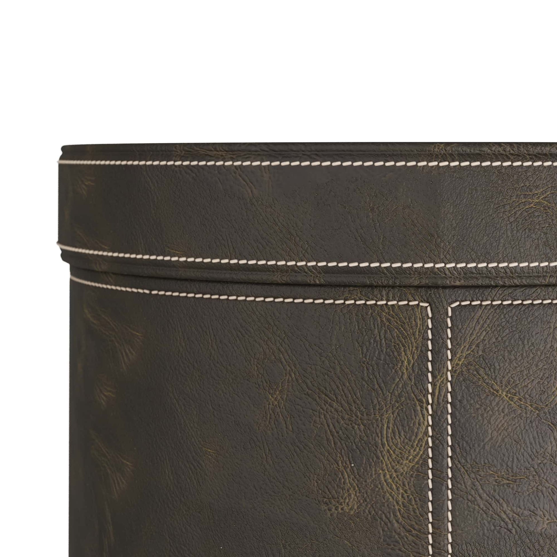 arteriors wes accent table leather