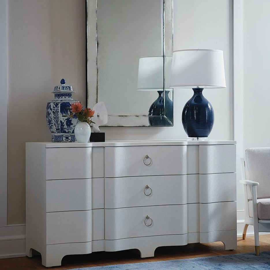 Villa & House Bardot Extra Large 9-Drawer Dresser Chiffon White Grasscloth – CLAYTON GRAY HOME