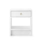 Bungalow 5 Benjamin 1 Drawer Side Table White Gold Pull front