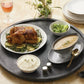 blue pheasant calvin lazy susan cool gray styled