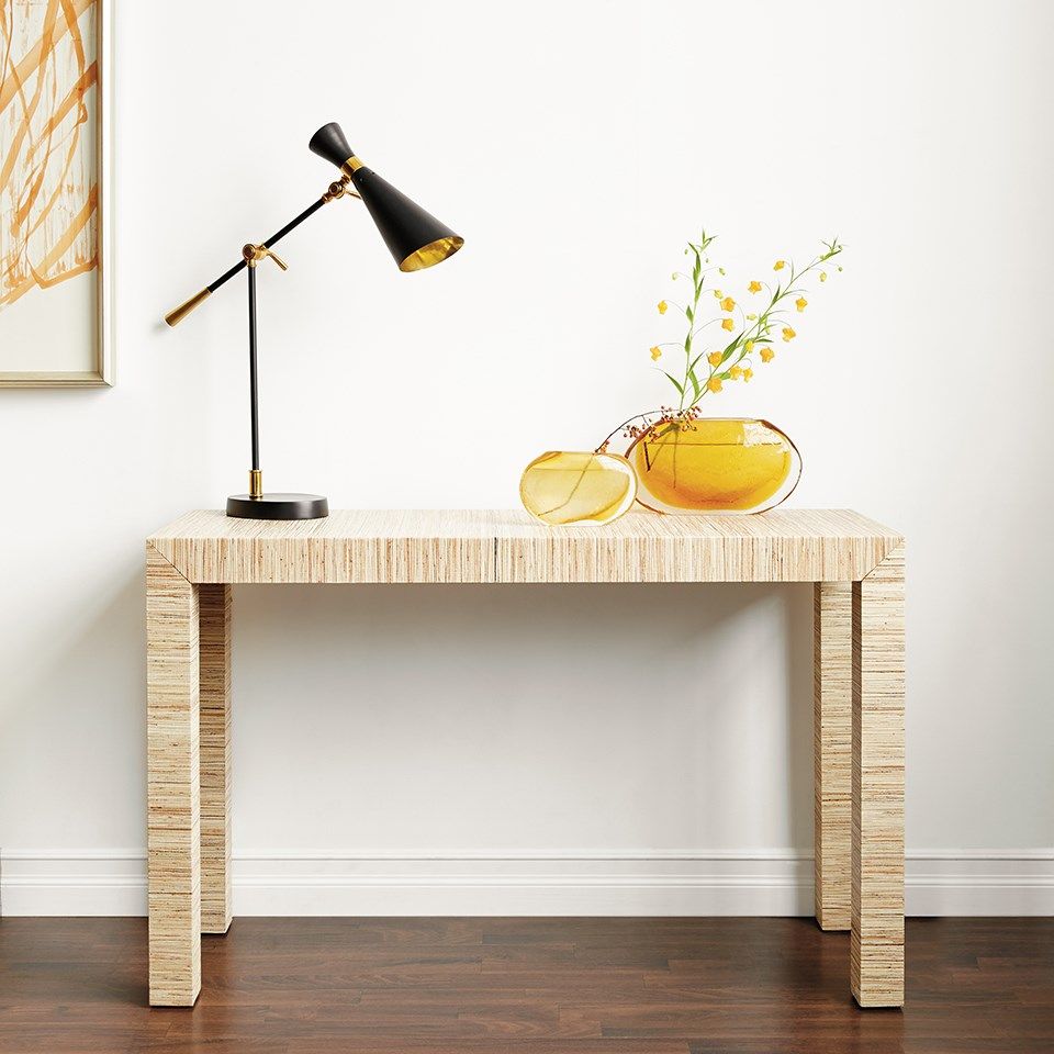 Wood parsons store console table