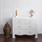 Bungalow 5 Jacqui Large 4 Drawer Chest White JAC-225 Room View