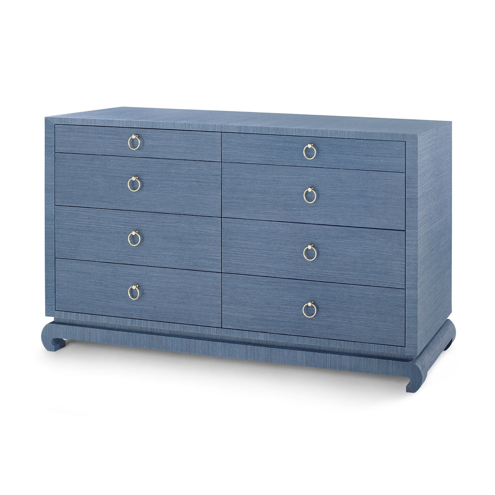 Bungalow 5 Ming Extra Large 8 Drawer Chest Navy Blue