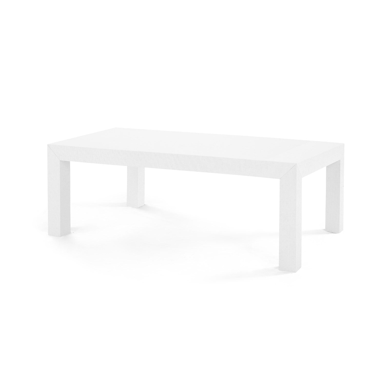 Bungalow 5 Parsons Coffee Table White angled view
