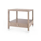 bungalow 5 alessandra 1 drawer side table taupe gray angle