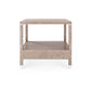 bungalow 5 alessandra 1 drawer side table taupe gray back