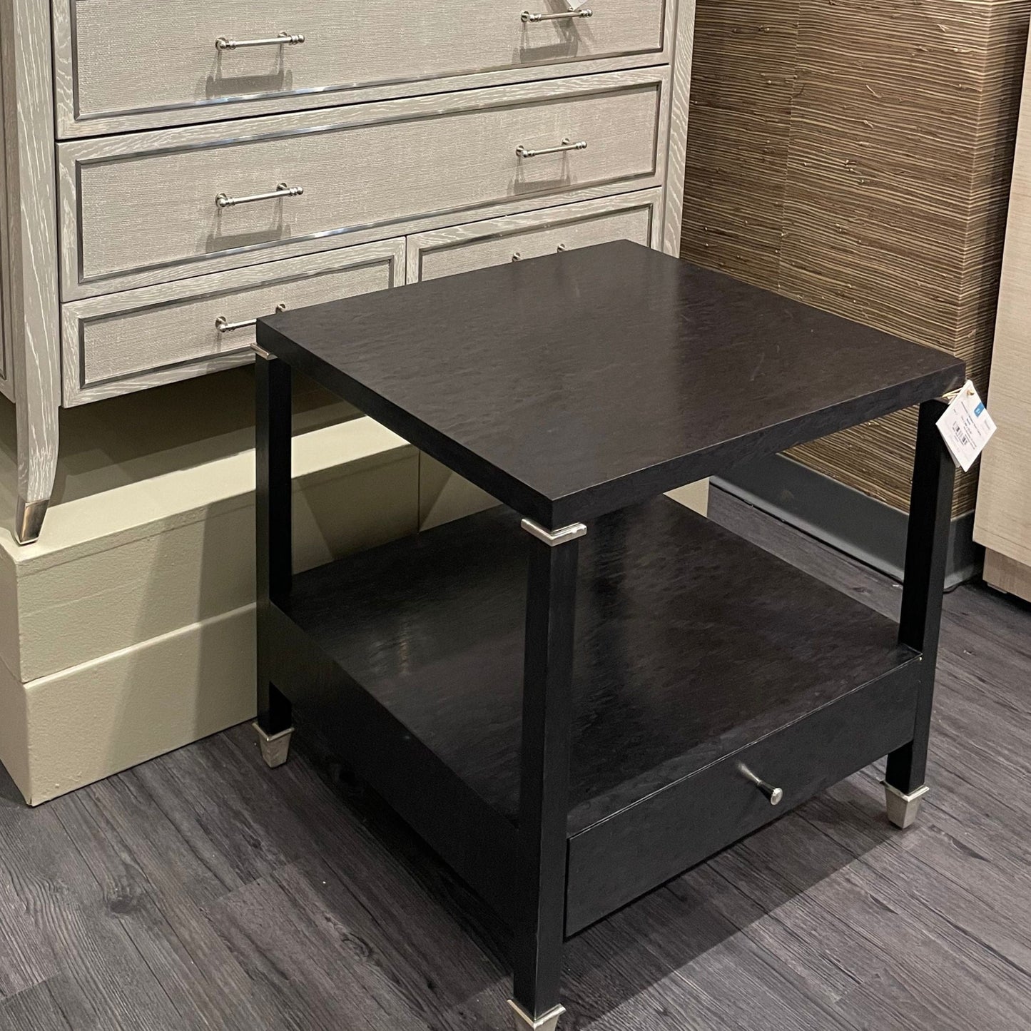 bungalow 5 alessandra one drawer side table black market