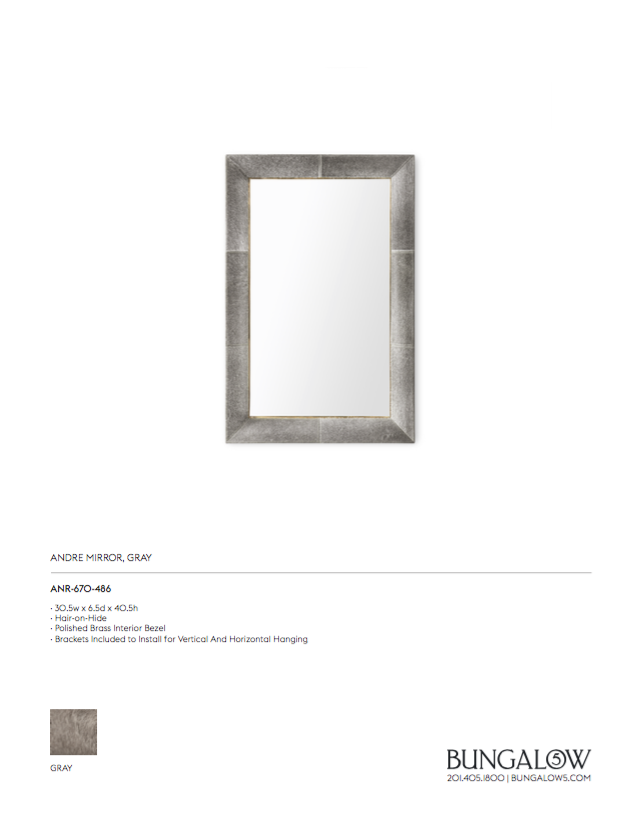 bungalow 5 andre mirror gray tearsheet
