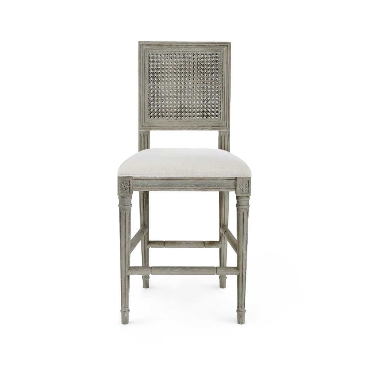 annette counter stool grey front