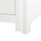 bungalow 5 audrey 3 drawer two door cabinet white legs