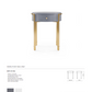 bungalow 5 bodrum side table gray tearsheet