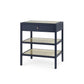 bungalow 5 caanan 1 drawer side table midnight blue angle