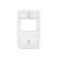 bungalow 5 camilla two drawer side table white front