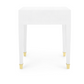 Bungalow 5 Claudette 1-Drawer Side Table White Gold Detail