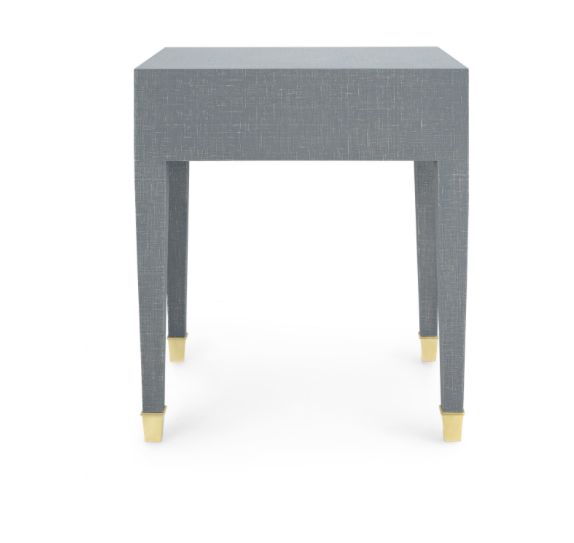 Claudette 1 Drawer Side Table Washed Winter Gray