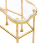 bungalow 5 cristal side table gold top