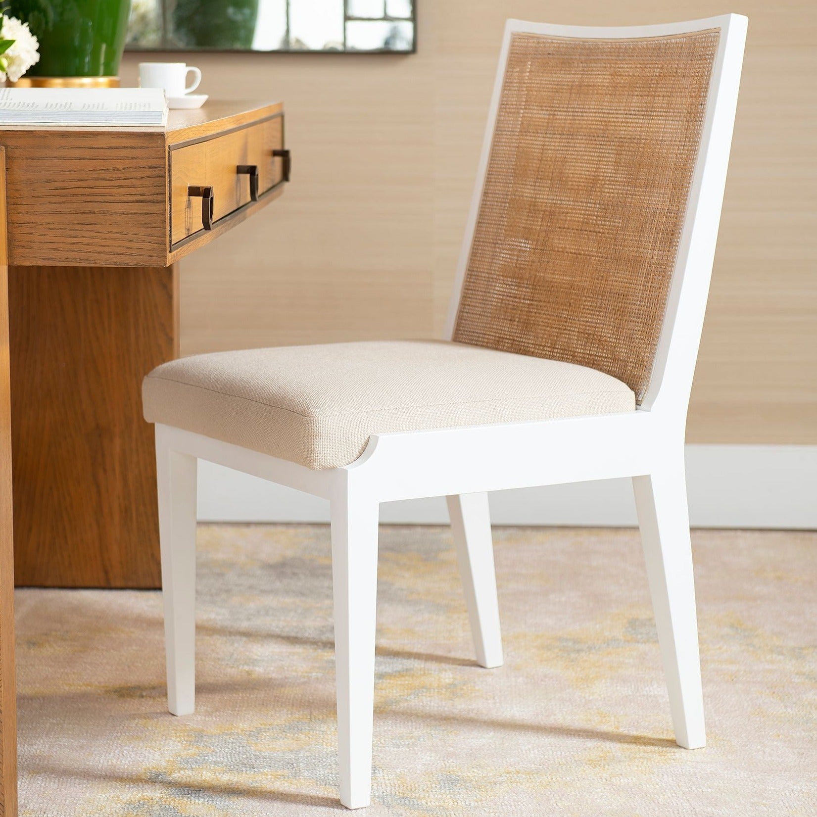 bungalow 5 ernest side chair white angle styled