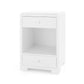 bungalow 5 fedor side table white grasscloth