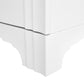 bungalow 5 flanders three drawer side table white bottom