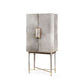bungalow 5 florian tall bar cabinet gray angled