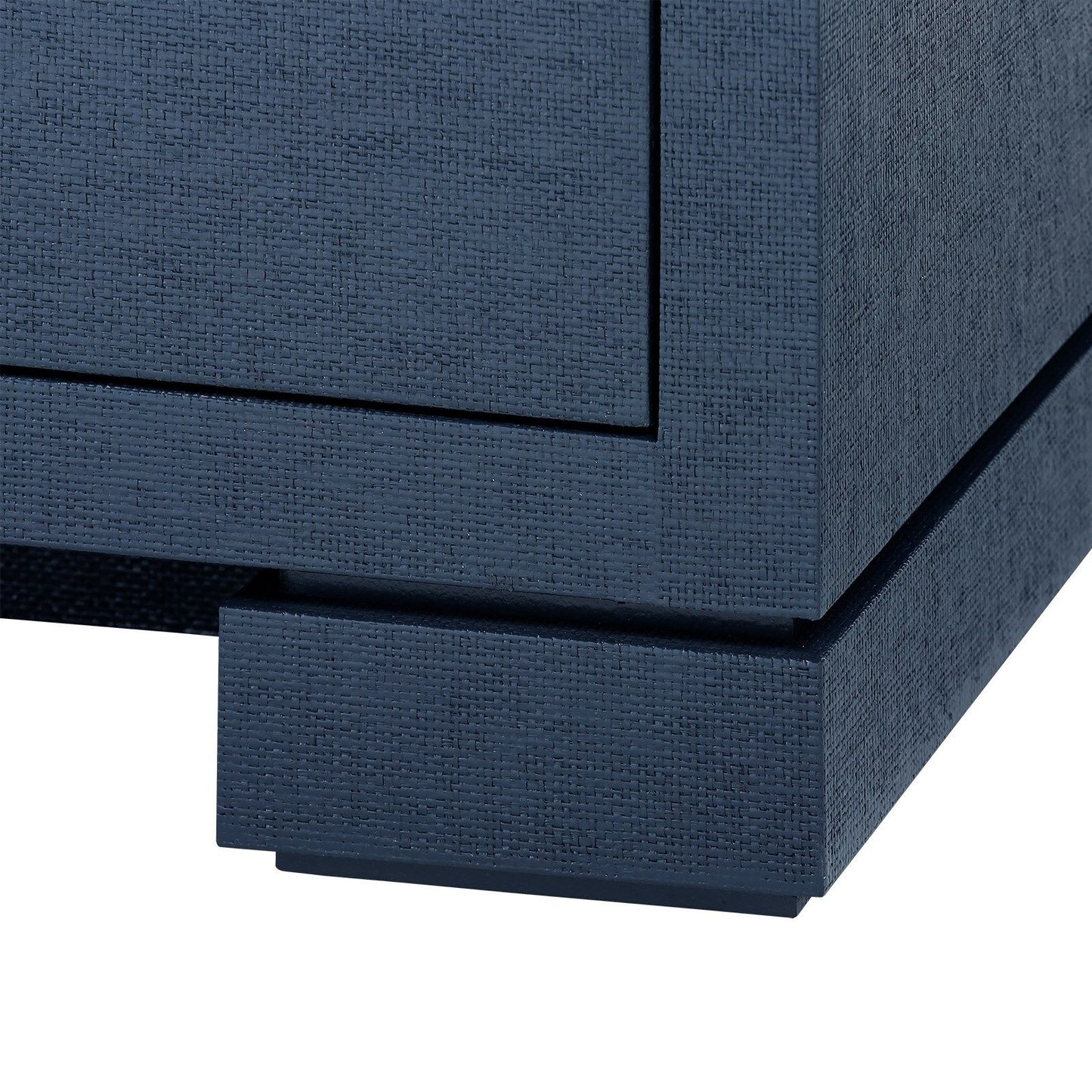 bungalow 5 frances two drawer side table navy blue