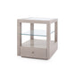 bungalow 5 gavin one drawer side table taupe grey
