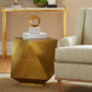 bungalow 5 hedron side table brass styled