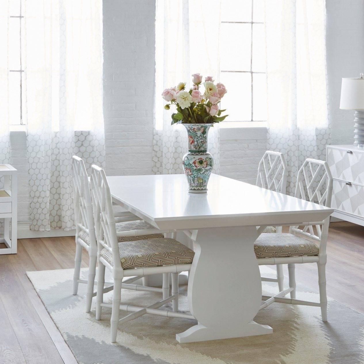 bungalow 5 jardin side chair white dining