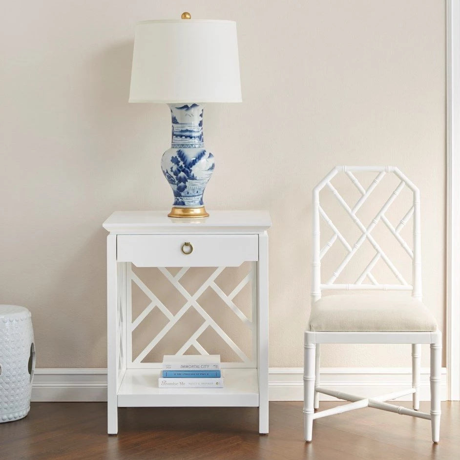 bungalow 5 jardin side chair white styled