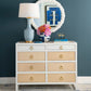 bungalow 5 mallet 8 drawer dresser top styled photo