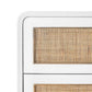 bungalow 5 malmo side table white drawer detail