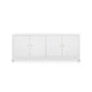 bungalow 5 meredith extra large 4 door cabinet white