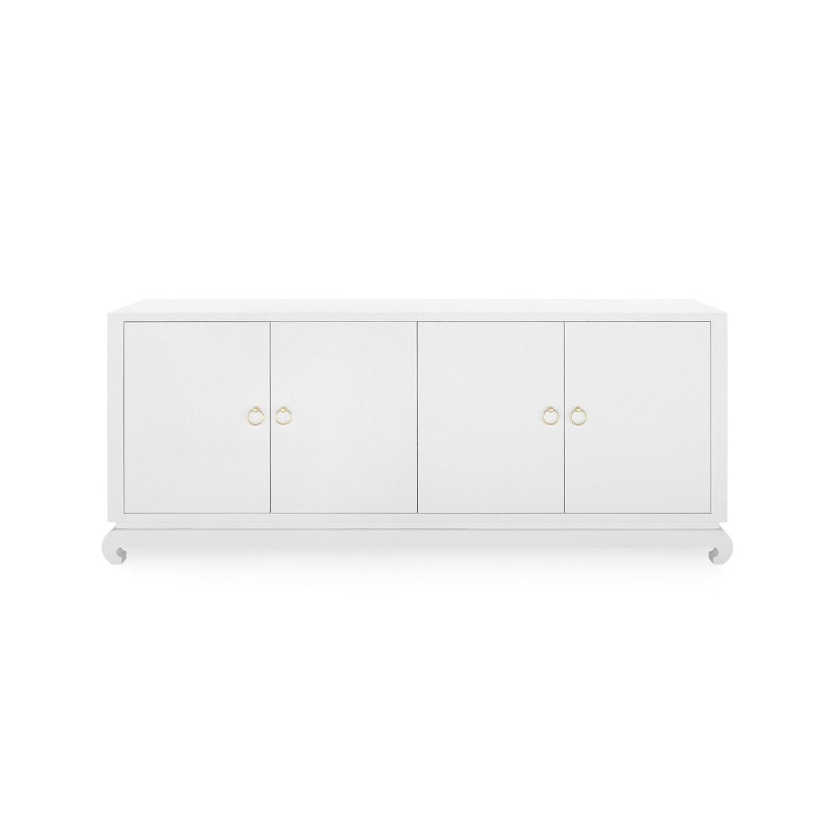 bungalow 5 meredith extra large 4 door cabinet white