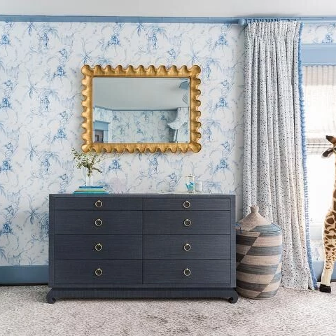 Villa & House Ming Extra Large 8 Drawer Dresser Navy Blue CLAYTON GRAY HOME Villa & House Ming Extra Large 8 Drawer Dresser Navy Blue CLAYTON GRAY HOME