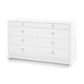Bungalow 5 Ming Extra Large White Lacquered Grasscloth