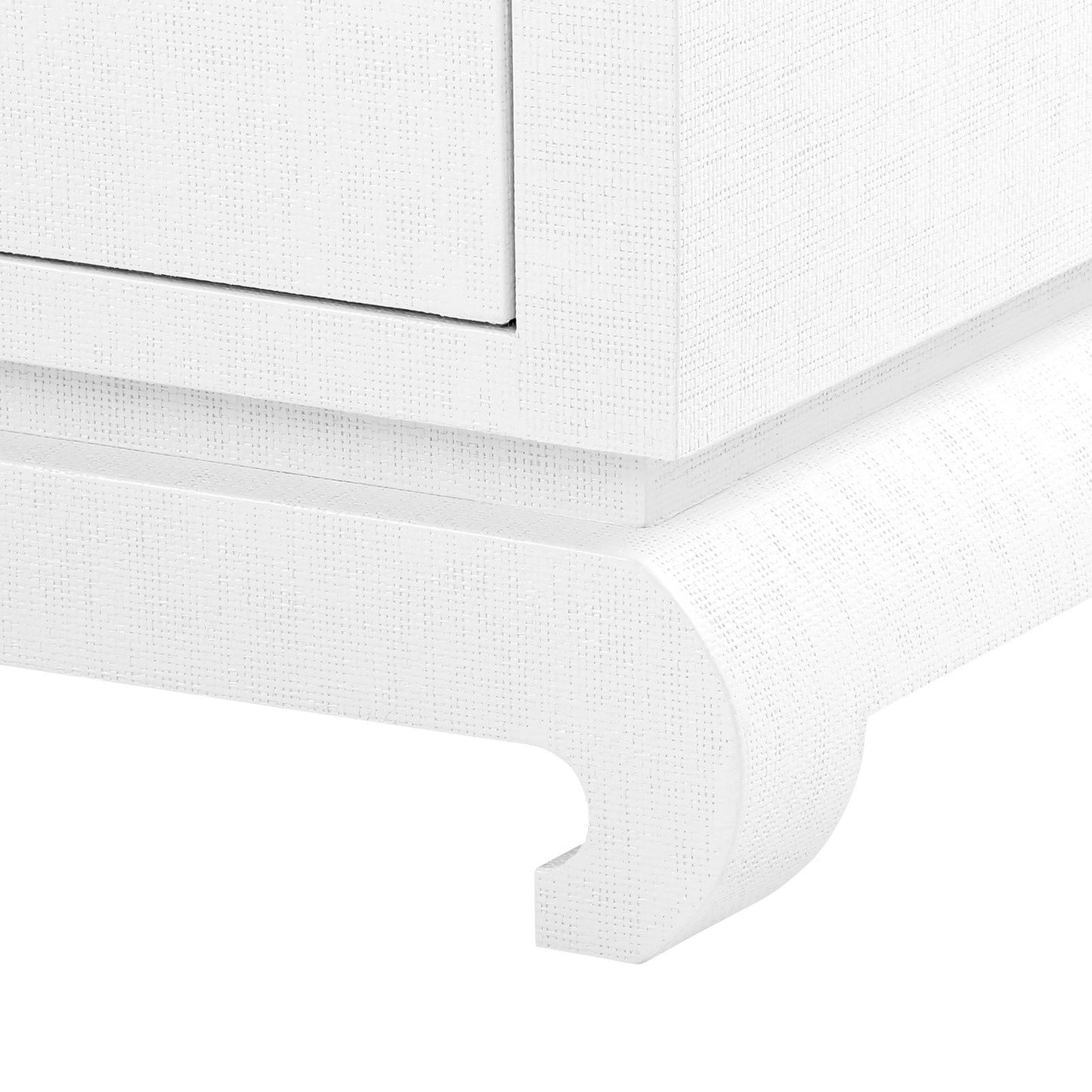 Bungalow 5 Ming Large Dresser Lacquered White Grasscloth