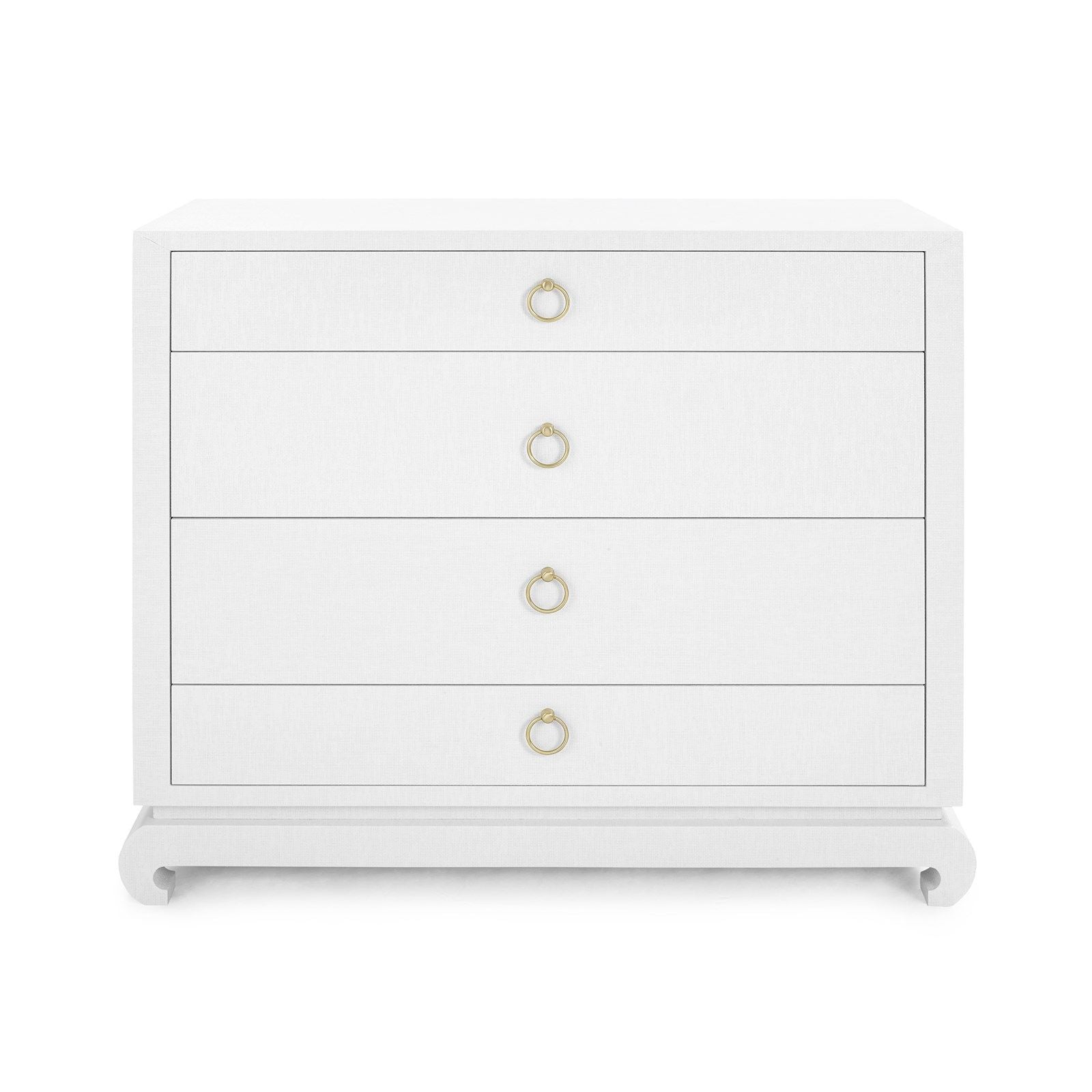 Villa & House Ming Large 4 Drawer Chest Chiffon White Lacquered Grasscloth – CLAYTON GRAY HOME Villa & House Ming Large 4 Drawer Chest Chiffon White Lacquered Grasscloth – CLAYTON GRAY HOME