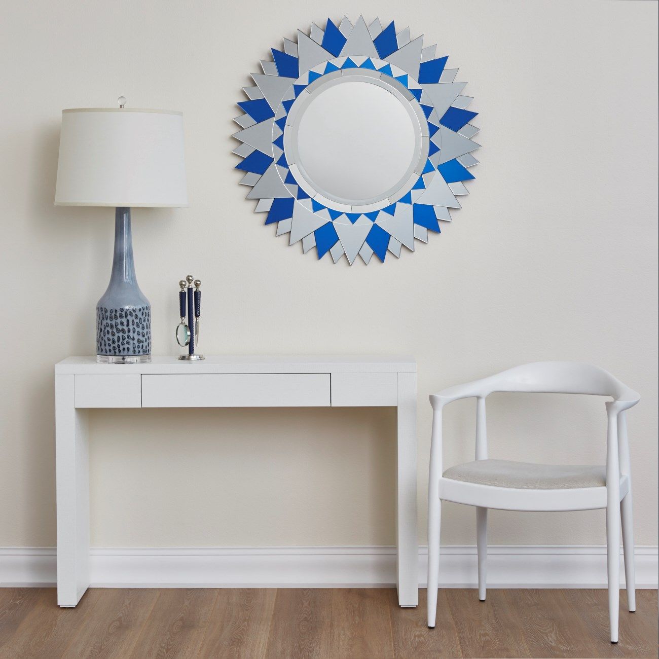 bungalow 5 morgan console white styled