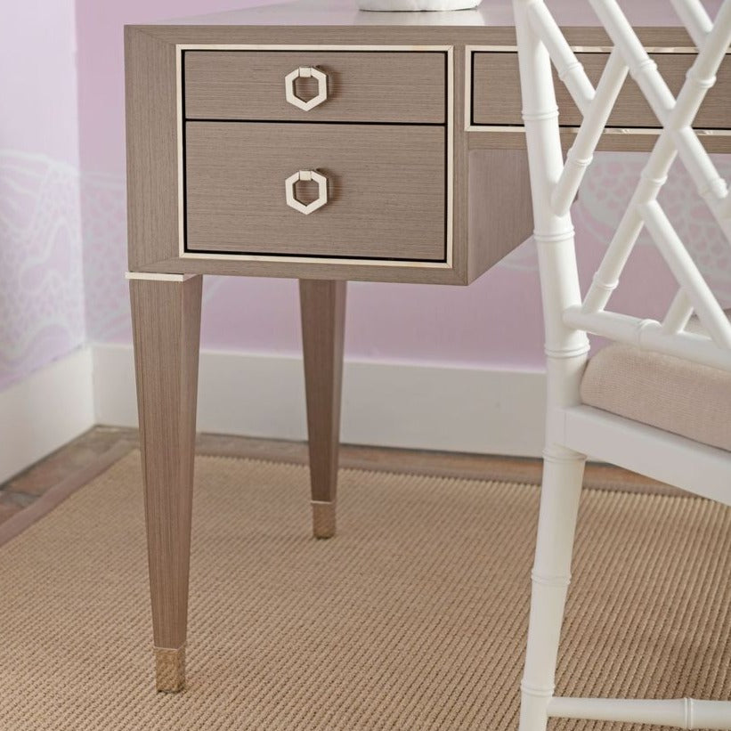 villa and house morris taupe desk detail