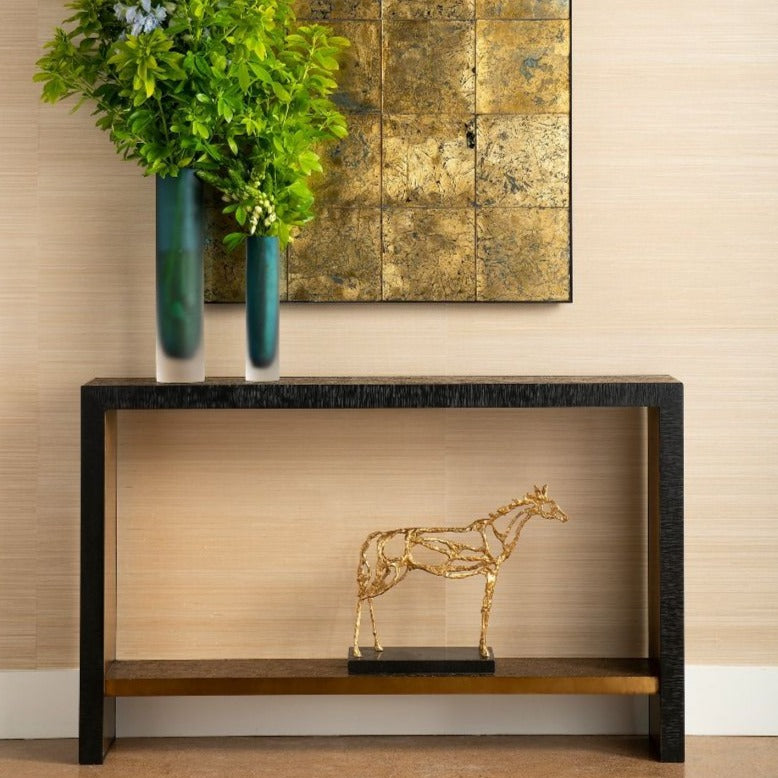 bungalow 5 odeon console antique brass styled