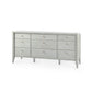 bungalow 5 paola extra large 9 drawer dresser gray angle