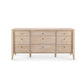 bungalow 5 paola extra large dresser bleached cerused oak front