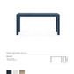 bungalow 5 parsons large console navy blue tearsheet