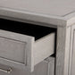 bungalow 5 paulina 3 drawer side table gray drawer